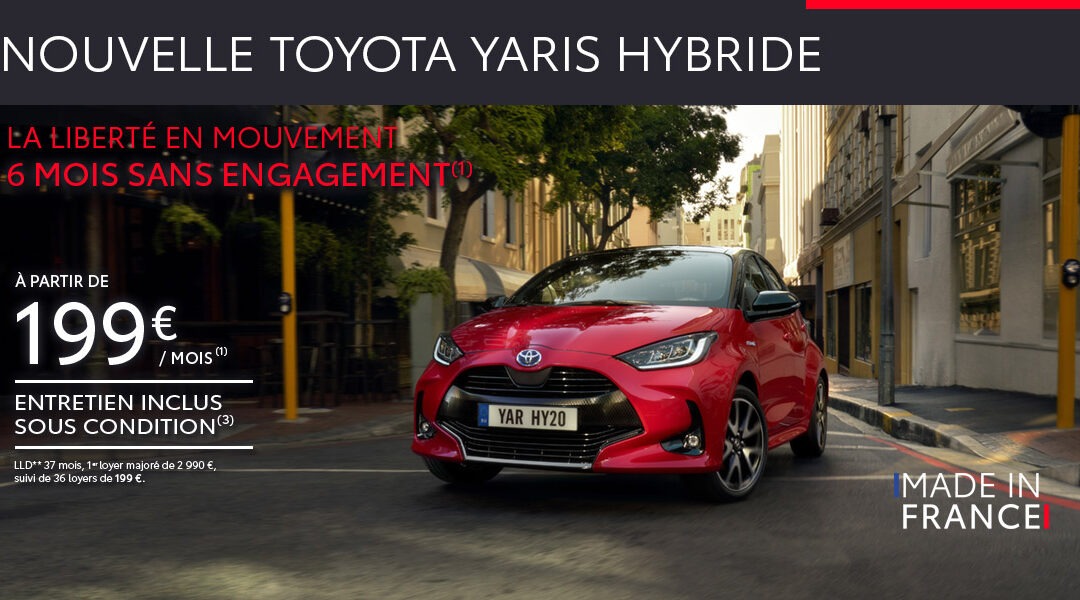 Nouvelle Toyota Yaris Hybride – La liberté en mouvement !